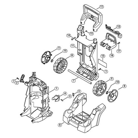 Genuine Stihl RE110 / F - Chassis