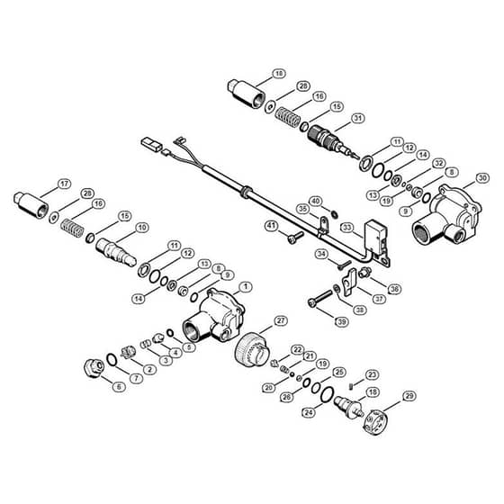 Genuine Stihl RE110 K / E - Regulation valve block RE 110 K, RE 120 K
