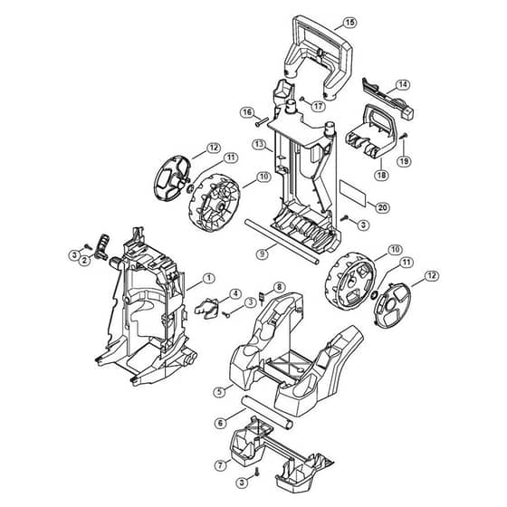 Genuine Stihl RE120 / F - Chassis