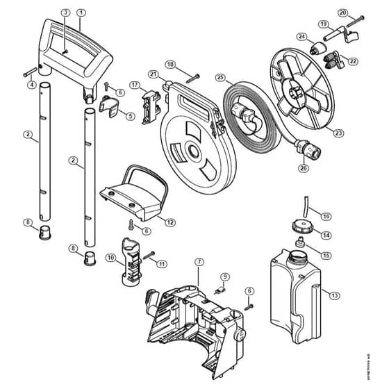 Genuine Stihl RE143 / G - Handle frame