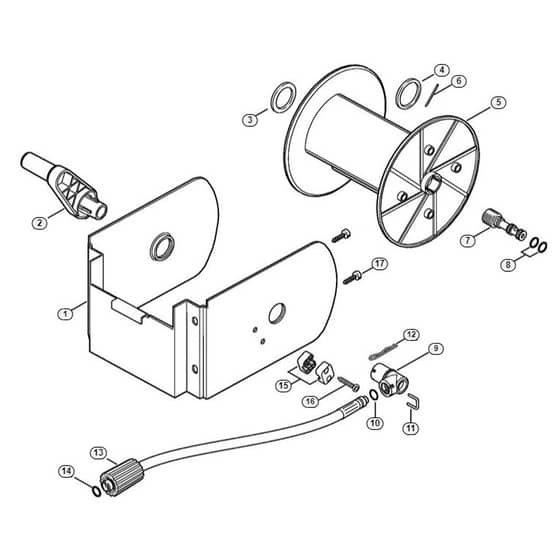 Genuine Stihl RE161 K PLUS / N - Hose reel