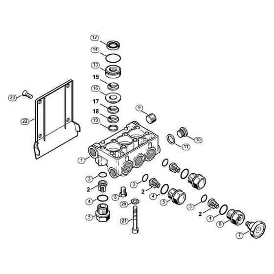 Genuine Stihl RE360 K / C - Valve block