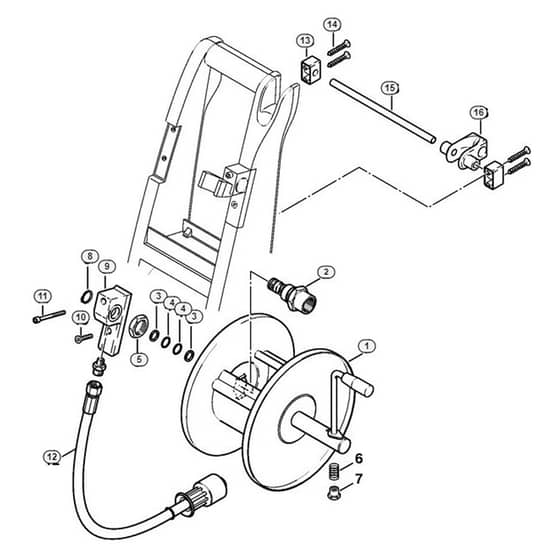 Genuine Stihl RE360 K / L - Hose reel