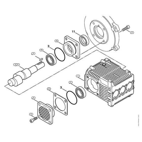 Genuine Stihl RE361 / B - Pump, cam