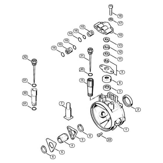 Genuine Stihl RE500 W / B - Pump housing