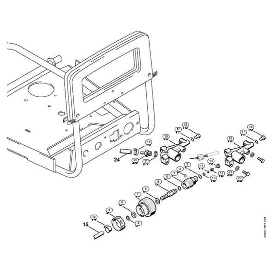 Genuine Stihl RE560 W / S - Metering valve