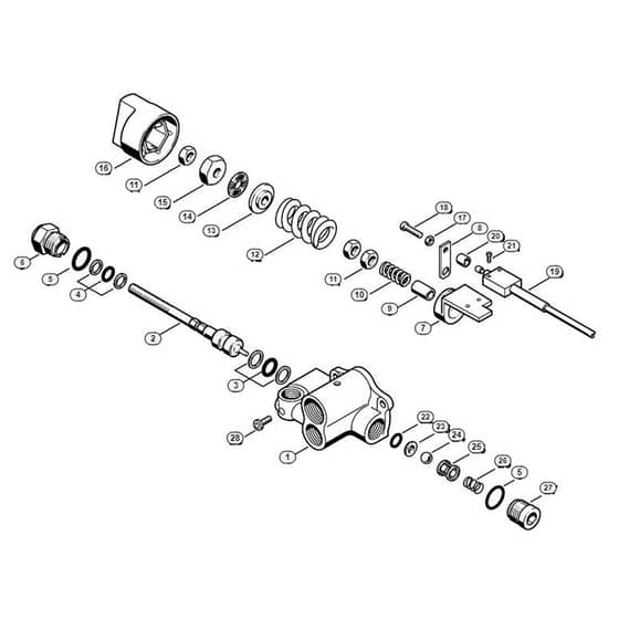 Genuine Stihl RE640 W / G - Regulation valve block