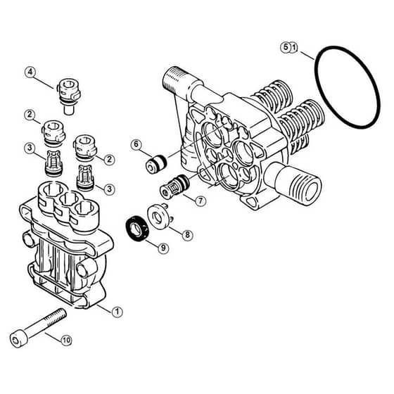 Genuine Stihl RE800 K / B - Valve block