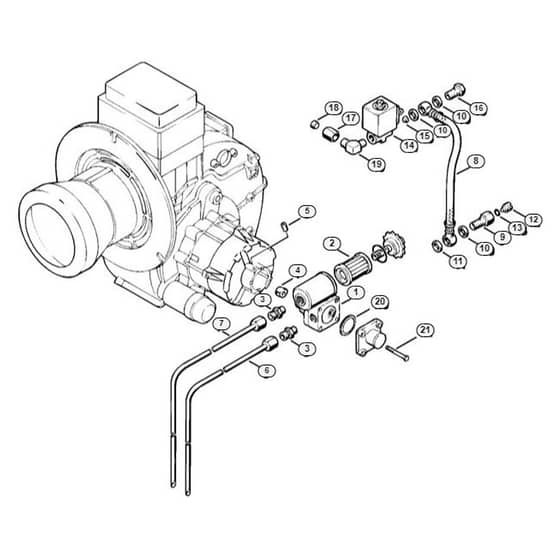 Genuine Stihl RE830 W / G - Fuel pump