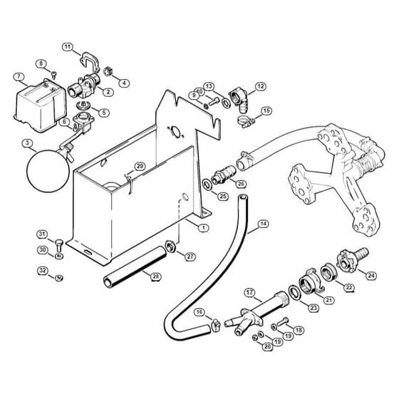 Genuine Stihl RE830 W / K - Water tank