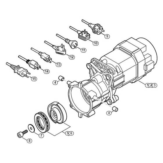 Genuine Stihl RE88 / A - Electric motor, Connecting cable