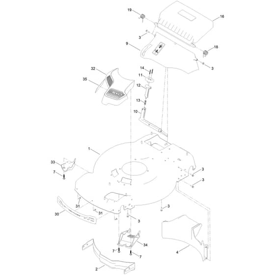 Toro Recycler S55AWST 55cm - 21774 (400000000 - 410999999) Housing