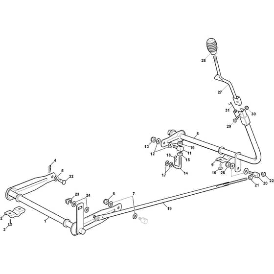 Rider 28H - 2021 - 2T0210447/AT1 - Atco Ride On Mower Cutting Plate Lifting Diagram