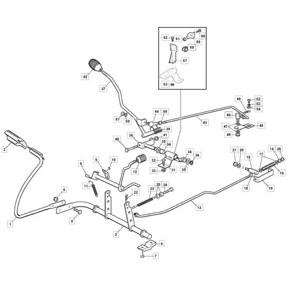 Rider 72M - 2020-2023 - 2T0110483/MC - Mountfield Ride On Mower Controls Diagram