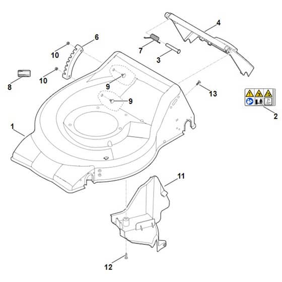 Stihl RM248.2 T - Housing - Parts Diagram