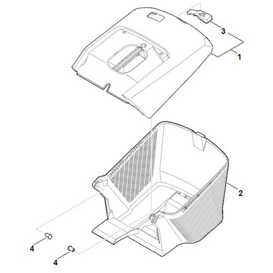Stihl RM248.3 - Grass Catcher Bag - Parts Diagram