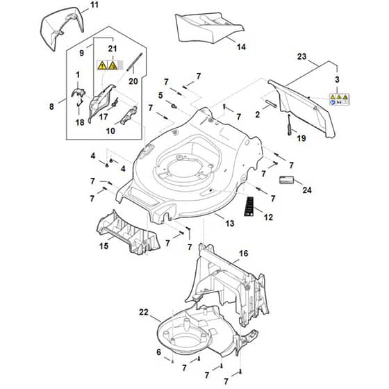 Stihl RM248.3 - Housing - Parts Diagram
