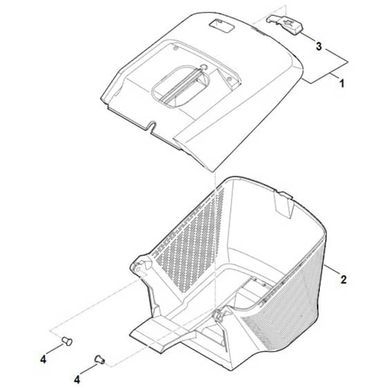 Stihl RM248.3 T - Grass Catcher Bag - Parts Diagram