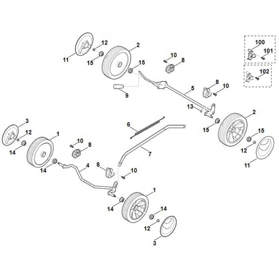 Stihl RM253.0 - Chassis - Parts Diagram