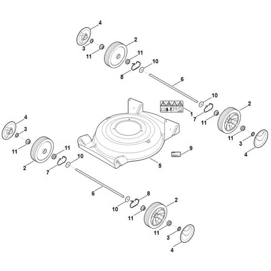 Stihl RM2.0 R - Housing, Chassis - Parts Diagram