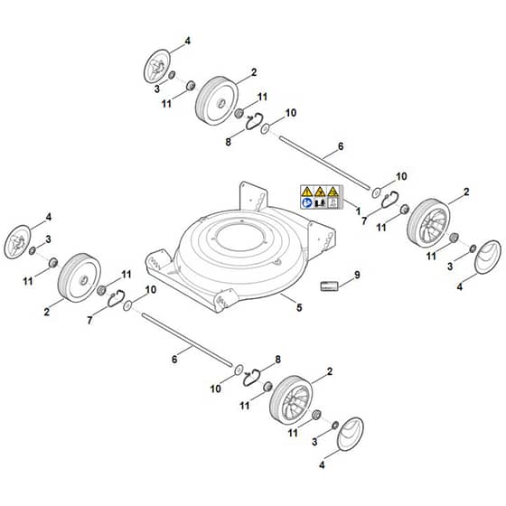 Stihl RM2.2 R - Housing, Chassis - Parts Diagram
