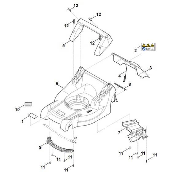 Stihl RM443.1 - Housing - Parts Diagram