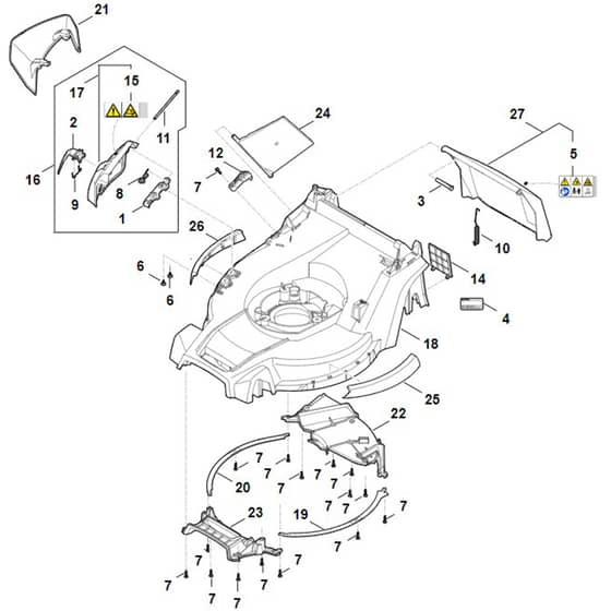 Stihl RM443.3 - Housing - Parts Diagram
