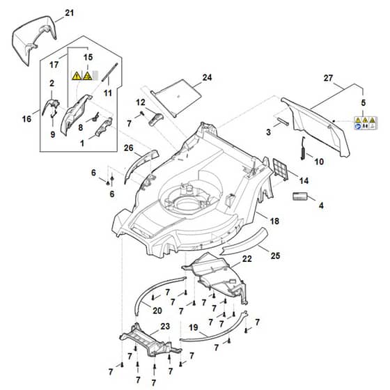 Stihl RM443.3 T - Housing - Parts Diagram