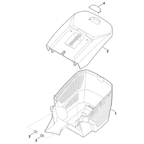 Stihl RM448.0 TX - Grass Catcher Bag - Parts Diagram
