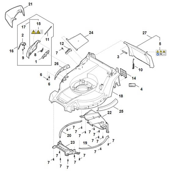 Stihl RM448.3 T - Housing - Parts Diagram