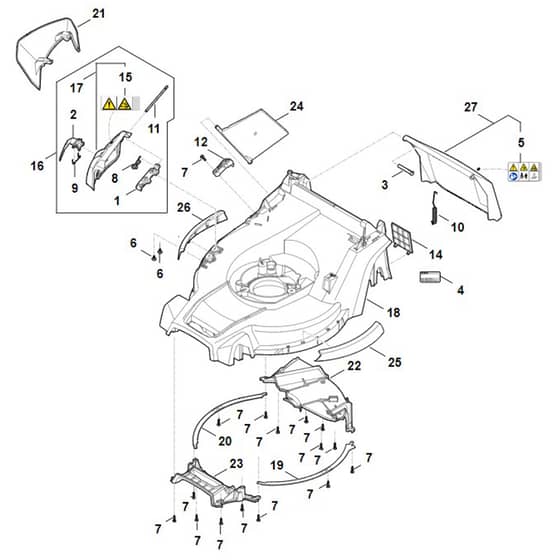Stihl RM448.3 V - Housing - Parts Diagram