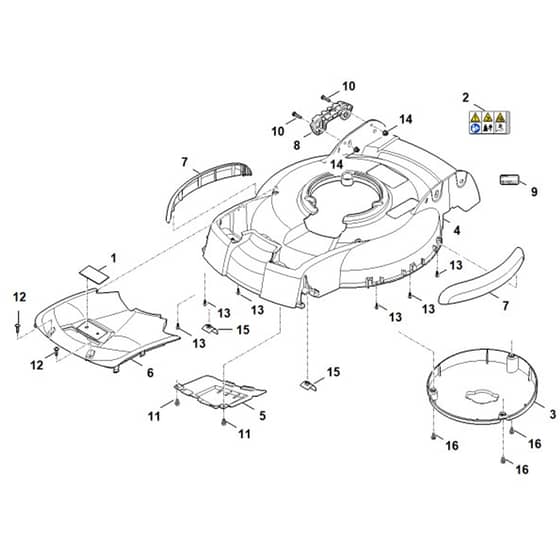 Stihl RM4.1 RT - Housing - Parts Diagram