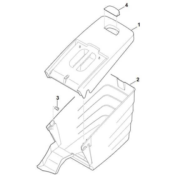 Stihl RM545.1 T - Grass Catcher Bag - Parts Diagram