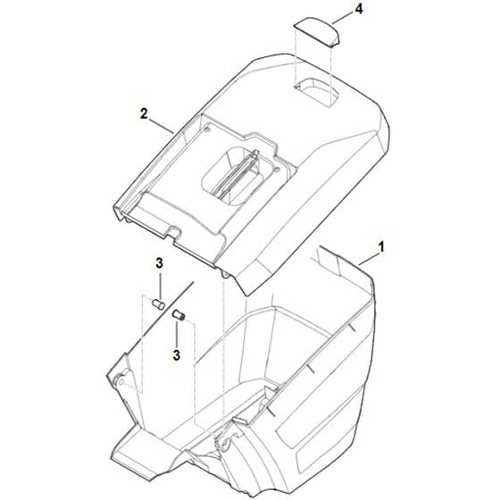 Stihl RM650.0 VE - Grass Catcher Bag - Parts Diagram