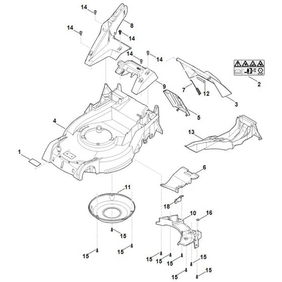 Stihl RM650.0 VE - Housing - Parts Diagram
