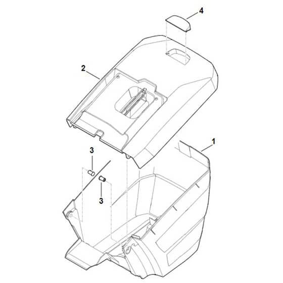 Stihl RM650.1 VE - Grass Catcher Bag - Parts Diagram