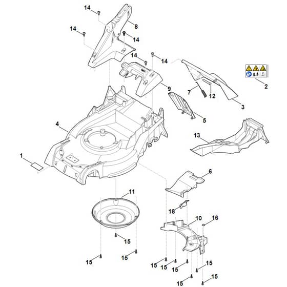 Stihl RM650.1 VE - Housing - Parts Diagram