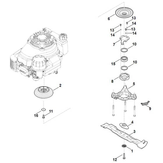 Stihl RM655.0 YS - Blade, Blade Clutch - Parts Diagram