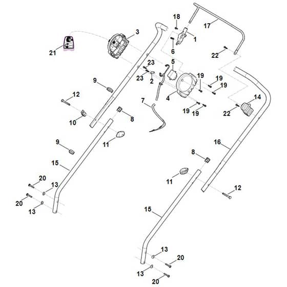 Stihl RMA235.1 - Handle - Parts Diagram