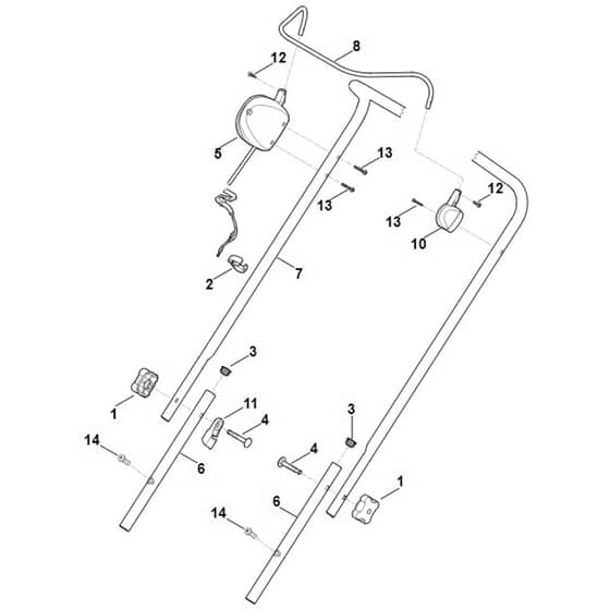 Stihl RMA239.1 - Handle - Parts Diagram