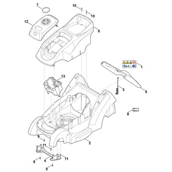 Stihl RMA239.1 - Housing - Parts Diagram