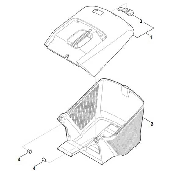 Stihl RMA243.3 - Grass Catcher Bag - Parts Diagram