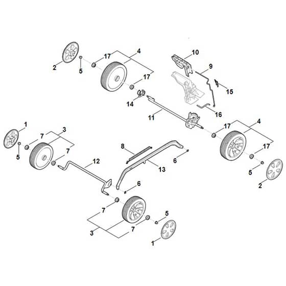 Stihl RMA248.3 - Chassis - Parts Diagram