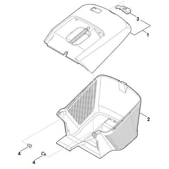 Stihl RMA248.3 - Grass Catcher Bag - Parts Diagram