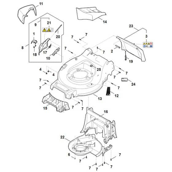 Stihl RMA248.3 T - Housing - Parts Diagram