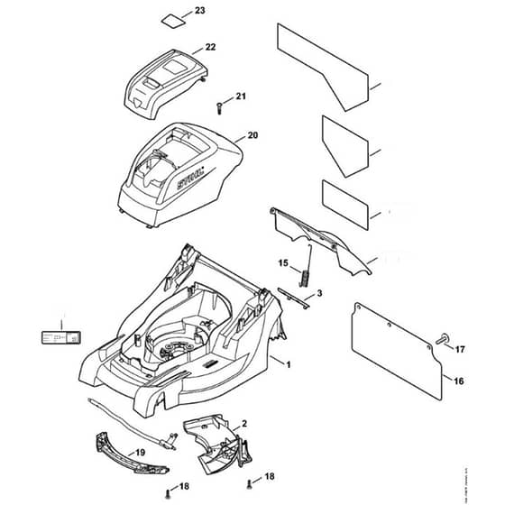 Stihl RMA410 C - Housing, Hood - Parts Diagram