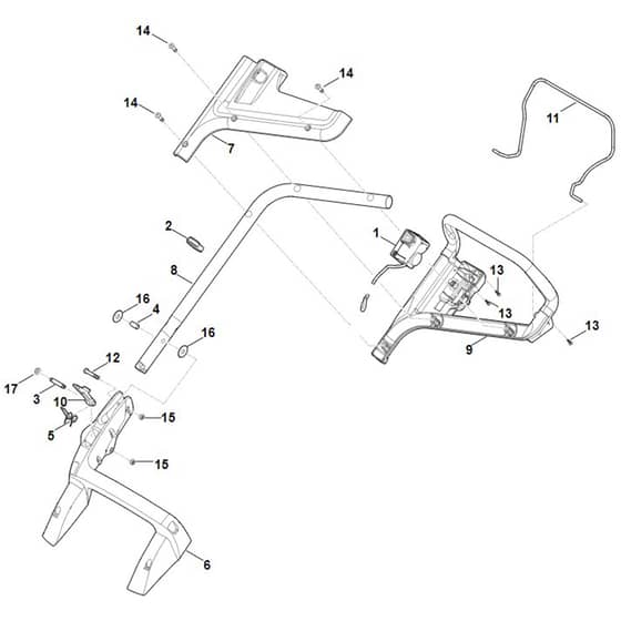 Stihl RMA443.1 C - Handle - Parts Diagram
