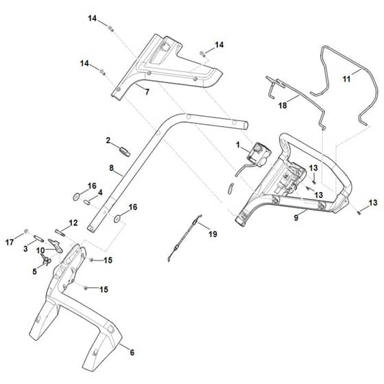 Stihl RMA448.0 PC - Handle - Parts Diagram