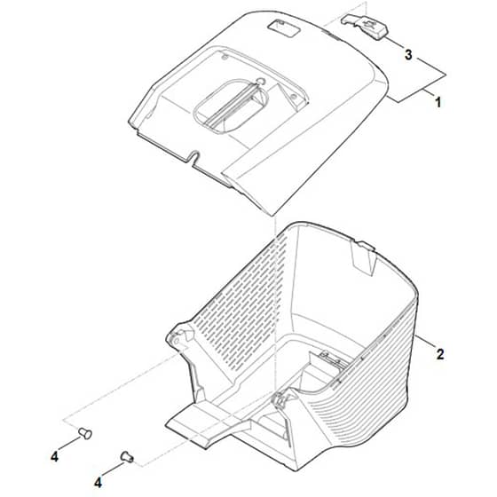 Stihl RMA448.3 V - Grass Catcher Bag - Parts Diagram