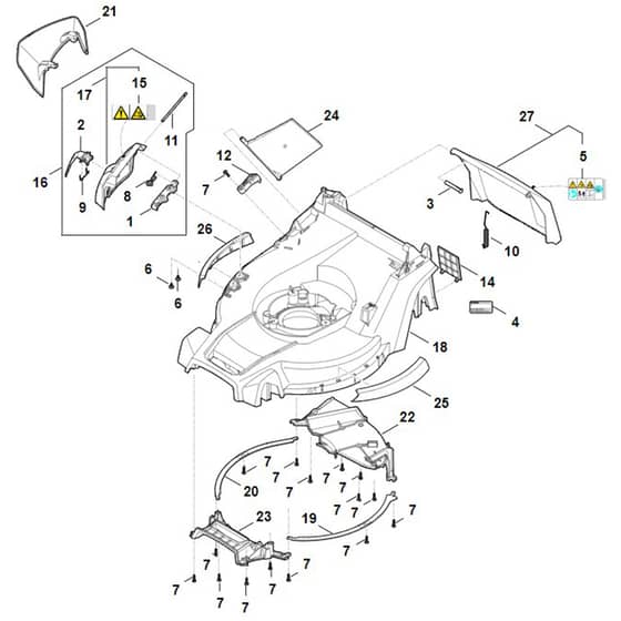 Stihl RMA453.3 PV - Housing - Parts Diagram